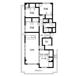 蒔田フラワーマンション【4階】の間取り