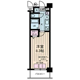 1Kの間取り画像
