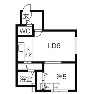 ロア・エスポワール【1階】の間取り