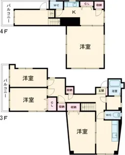 シンワビルの間取り