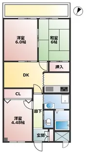 埼玉県春日部市中央7【マンション】の間取り