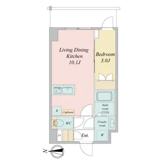 LIME RESIDENCE KAWAGUCHI EAST【4階】の間取り