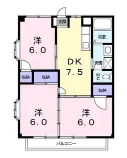 セトル銀杏【2階】の間取り