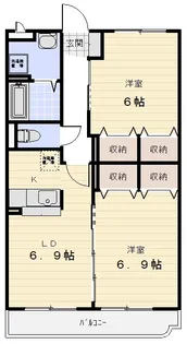 サン・シャイン【1階】の間取り