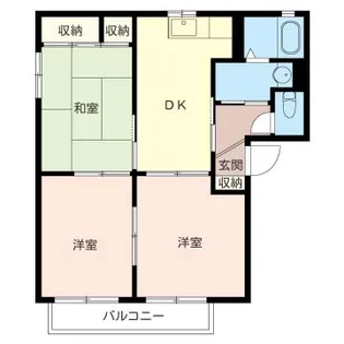 フォレストB棟【2階】の間取り
