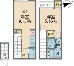 カインドネス国分寺本多【2階】の間取り