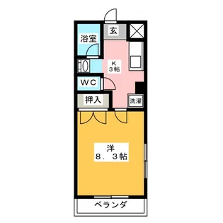 カガ屋ビル【4階】の間取り