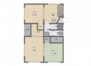 岡山県岡山市南区藤田【一戸建】の間取り
