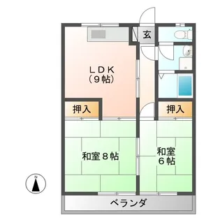 メゾン恵那II【2階】の間取り