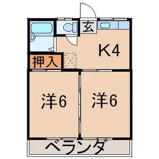 サンハイツ(伊達)【2階】の間取り