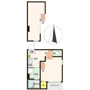 マルシエール黒松【1階】の間取り