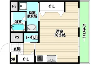 大阪府大阪市淀川区宮原1【マンション】の間取り