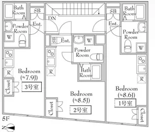 RAMIi上池台【5階】の間取り