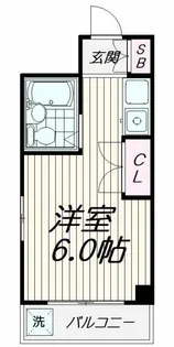 ピュアコーポヤマザキ【2階】の間取り