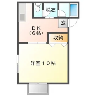コーポアキオカ【1階】の間取り