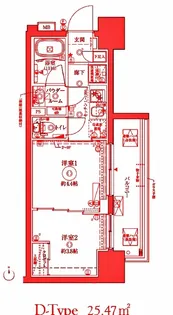 クレイシアIDZ川崎【9階】の間取り