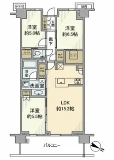 プラウド青葉台【2階】の間取り