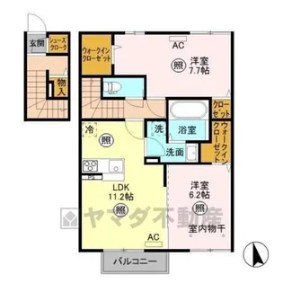 ビオラヒルズ【2階】の間取り