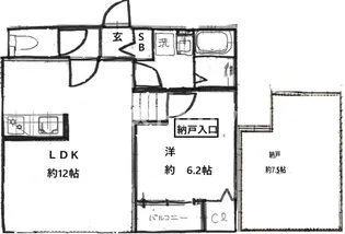 bell brun【1階】の間取り