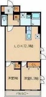 東京都板橋区坂下1【マンション】の間取り