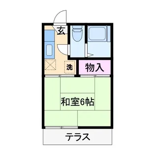 神奈川県横浜市港北区仲手原1【アパート】の間取り