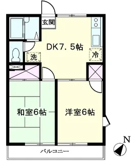 埼玉県鴻巣市逆川1【アパート】の間取り