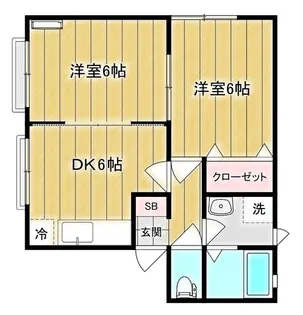 プレマス西亀有【2階】の間取り