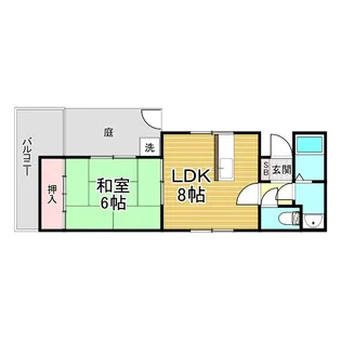 ウィステリア山本通【1階】の間取り