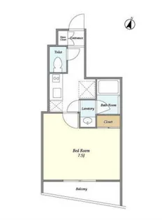 東京都新宿区新宿7【マンション】の間取り