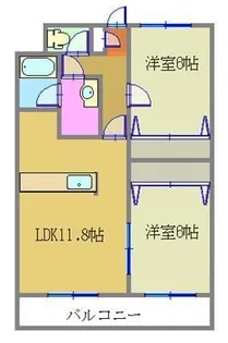 ハバードリーム2番館【3階】の間取り