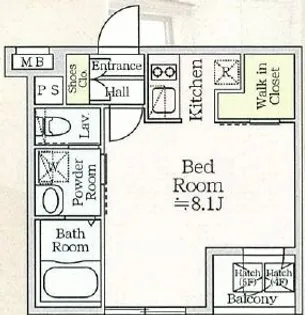 東京都中央区佃2【マンション】の間取り