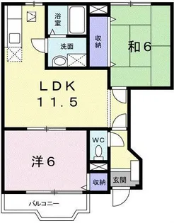 サンクリスタル2【1階】の間取り