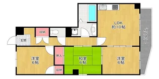 クレールTSUDA【2階】の間取り