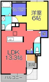 シーダーパルI【1階】の間取り