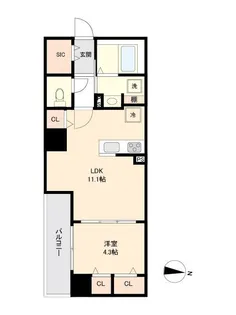 東京都墨田区立川2【マンション】の間取り