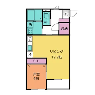 仮称)上地4丁目共同住宅【3階】の間取り