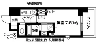 バウスクロス九大学研都市【7階】の間取り