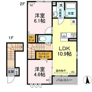 アヴェニール【2階】の間取り
