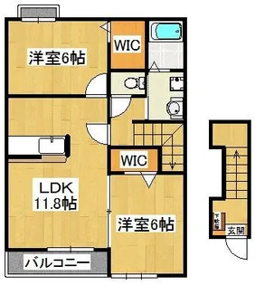 サニーブライトI・II【2階】の間取り