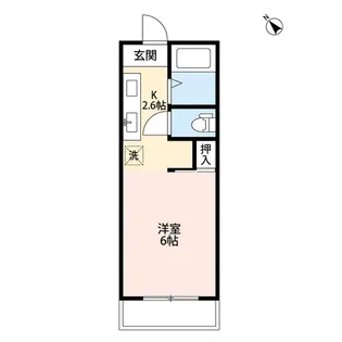 シャンテ富竹【1階】の間取り