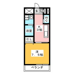 リエゾン長良【2階】の間取り