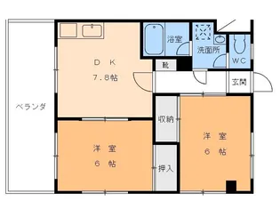 M1ビル【4階】の間取り