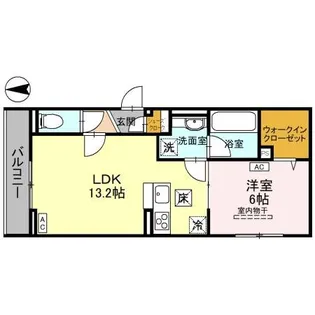 アニヴェルセル【1階】の間取り