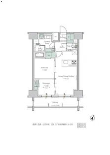 ONE ROOF RESIDENCE TAMACHI【12階】の間取り