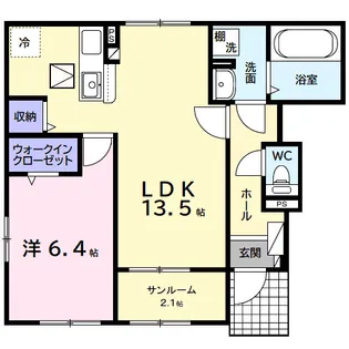 千葉県市原市古市場【アパート】の間取り