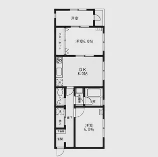 岩崎マンション【2階】の間取り