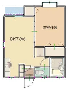 スペーシア元町【1階】の間取り