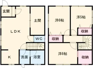 新潟県長岡市川崎4【一戸建】の間取り