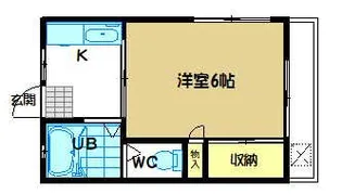 グッティ・ハイツ【2階】の間取り