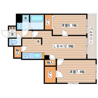 プライムアーバン仙台五橋【10階】の間取り